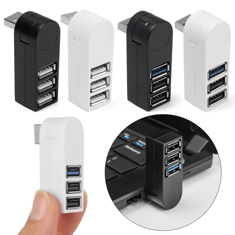 Adaptador Rotativo Mini Universal USB 3.0