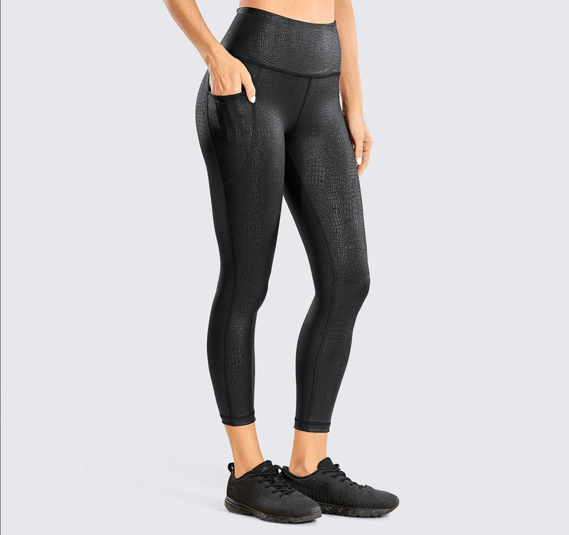 Calça legging cintura alta feminina.